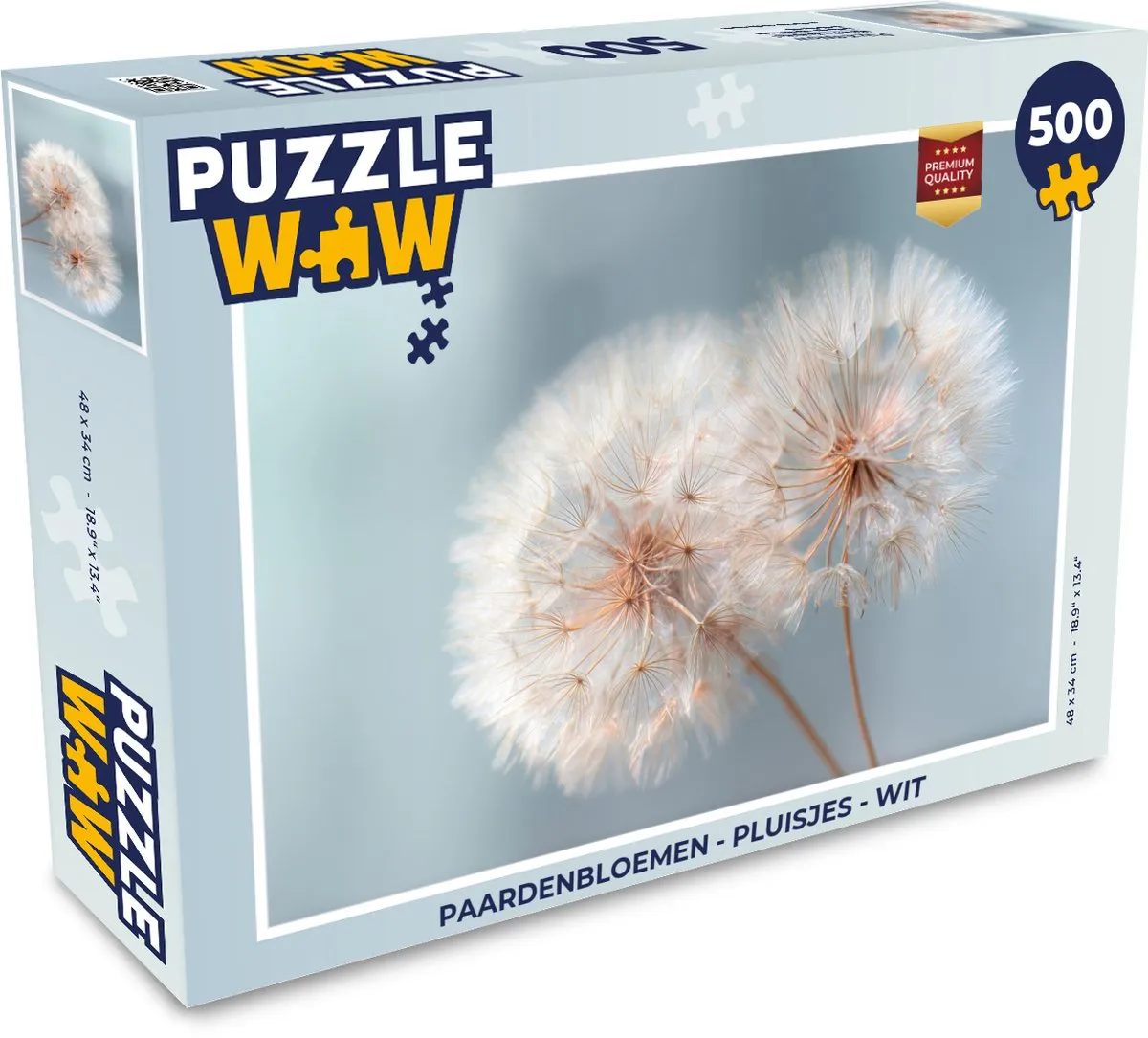PuzzleWow Paardenbloemen Pluisjes Legpuzzel 500 Stuks