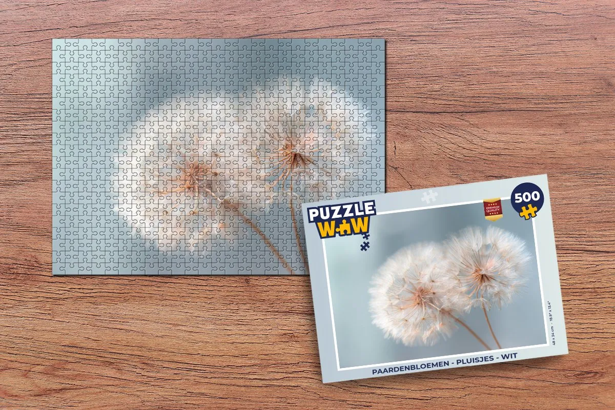 PuzzleWow Paardenbloemen Pluisjes Legpuzzel 500 Stuks