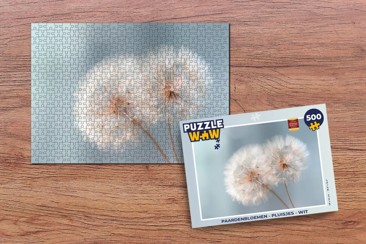 PuzzleWow Paardenbloemen Pluisjes Legpuzzel 500 Stuks