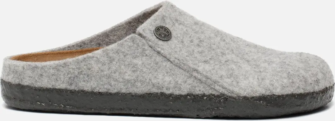 Birkenstock Zermatt pantoffels lichtgrijs Vilt