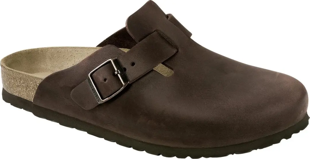 Birkenstock Boston FL Narrow Heren Clogs - Maat 43 - Habana