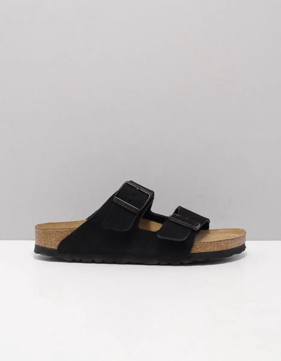 Birkenstock Arizona SFB VL Black Narrow Dames Slippers
