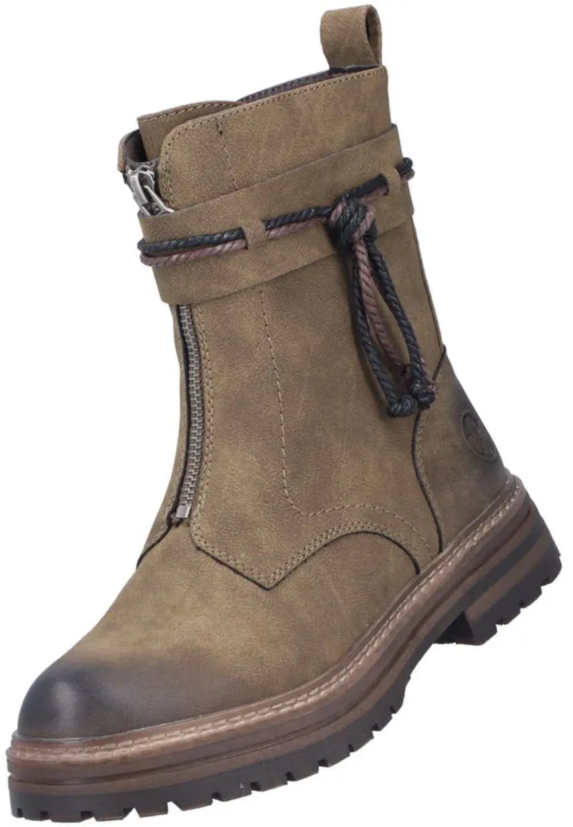 Rieker Dames Boots 93068-54 - Maat 41 - Groen