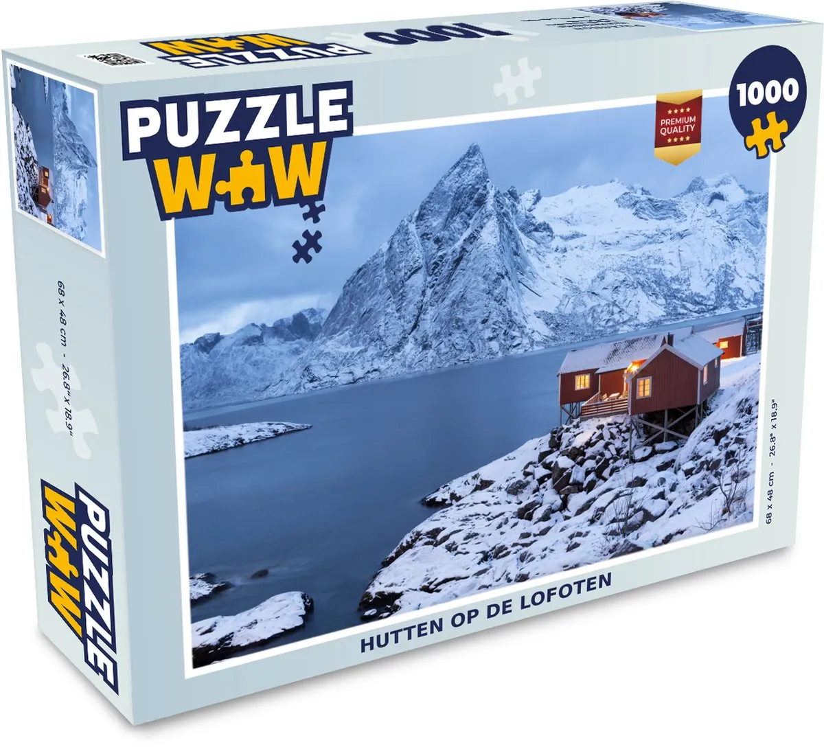 PuzzleWow Legpuzzel Lofoten 1000 Stuks - Multicolor