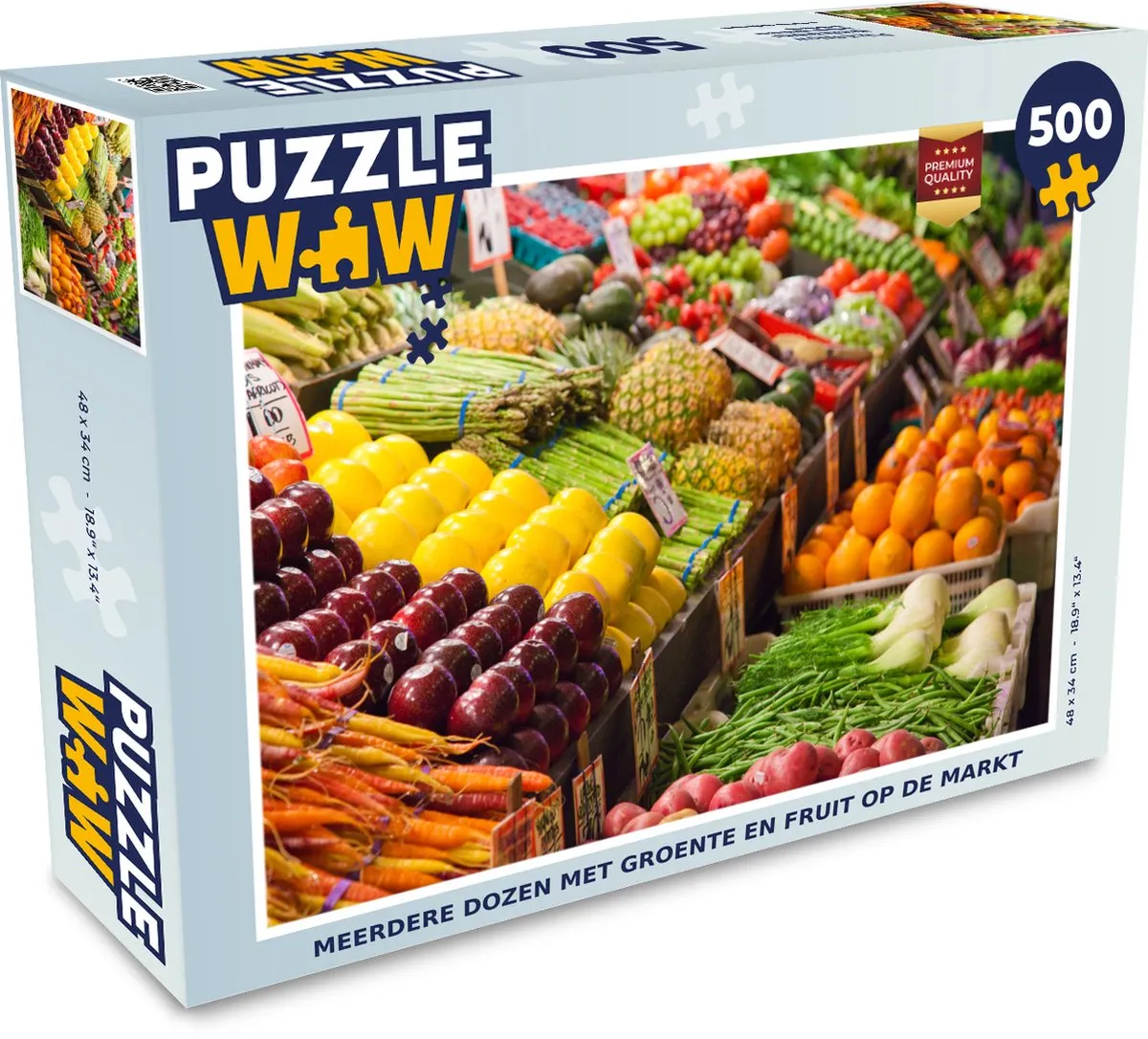 PuzzleWow Fruit Amerika Legpuzzel 500 Stuks