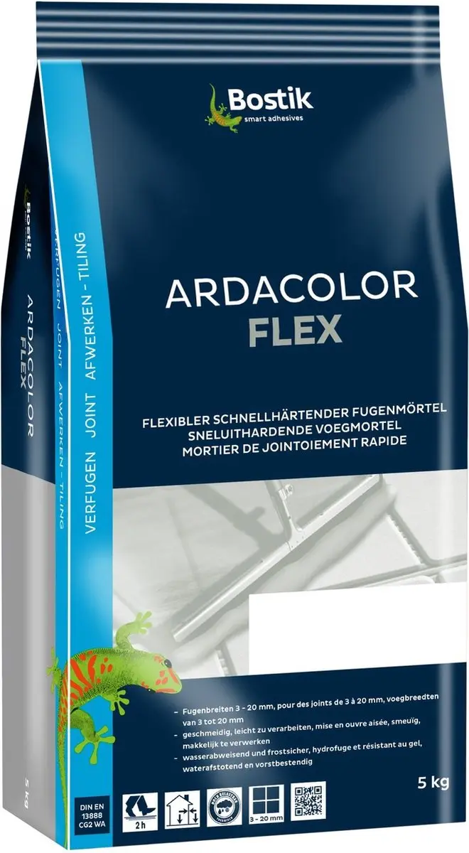 Bostik Ardacolor Flex 25 kg Antraciet - Voegmortel