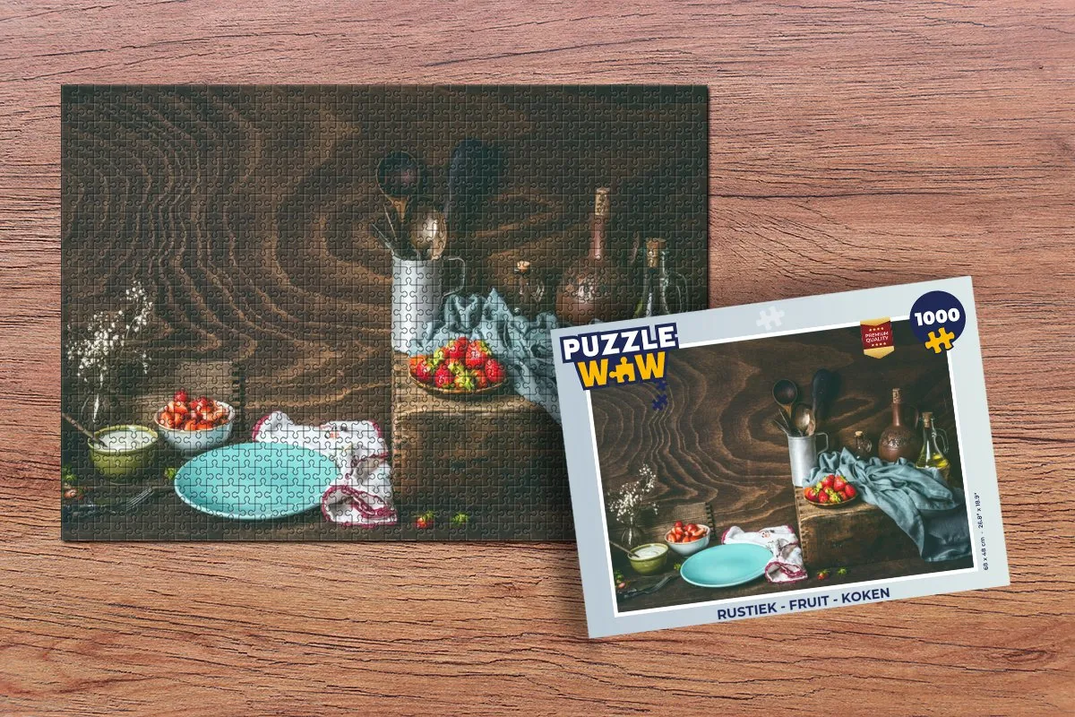 PuzzleWow Rustiek Fruit Legpuzzel 1000 Stuks - Multicolor