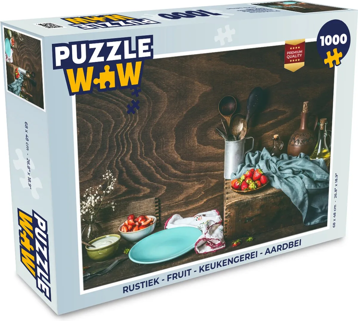 PuzzleWow Rustiek Fruit Legpuzzel 1000 Stuks - Multicolor