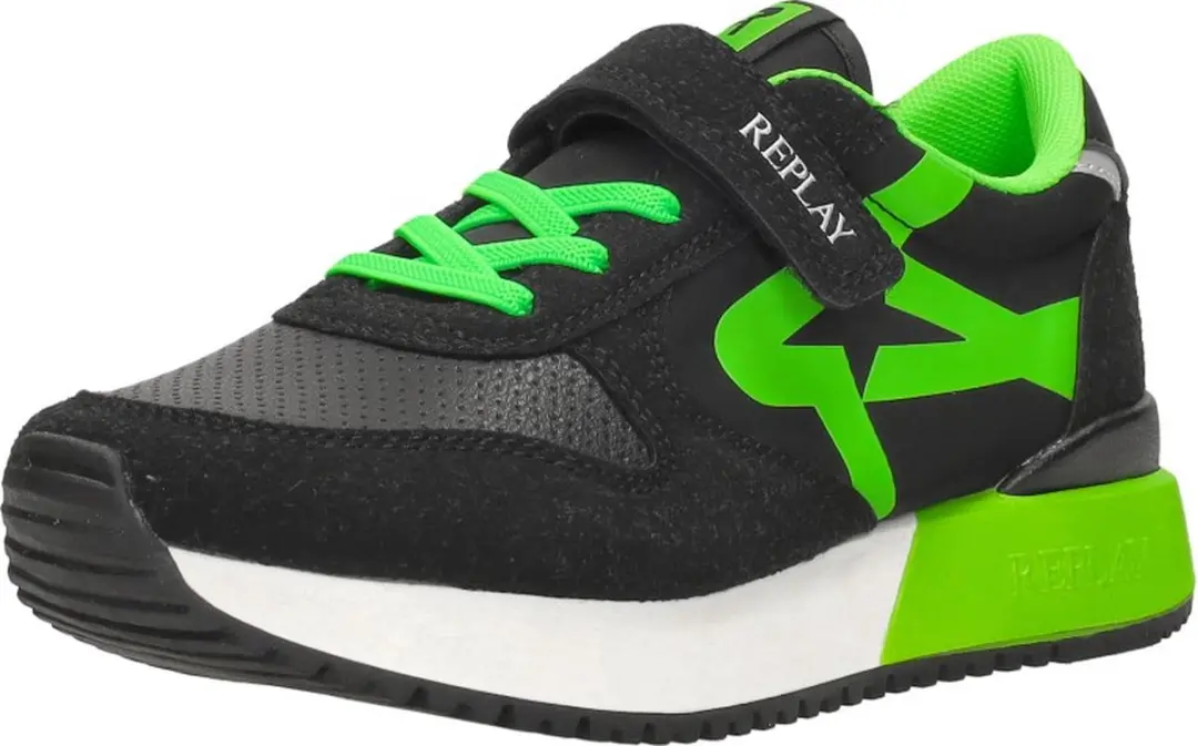Replay Fiber JR 1 Sneakers - Groen - afbeelding 5 van 6
