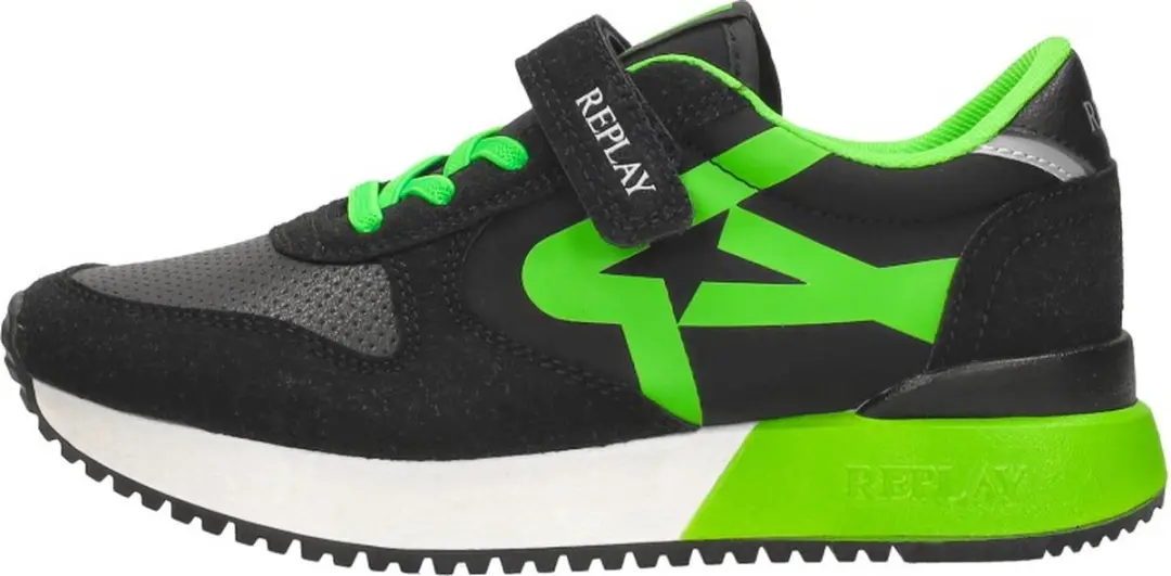 Replay Fiber JR 1 Sneakers - Groen - afbeelding 2 van 6