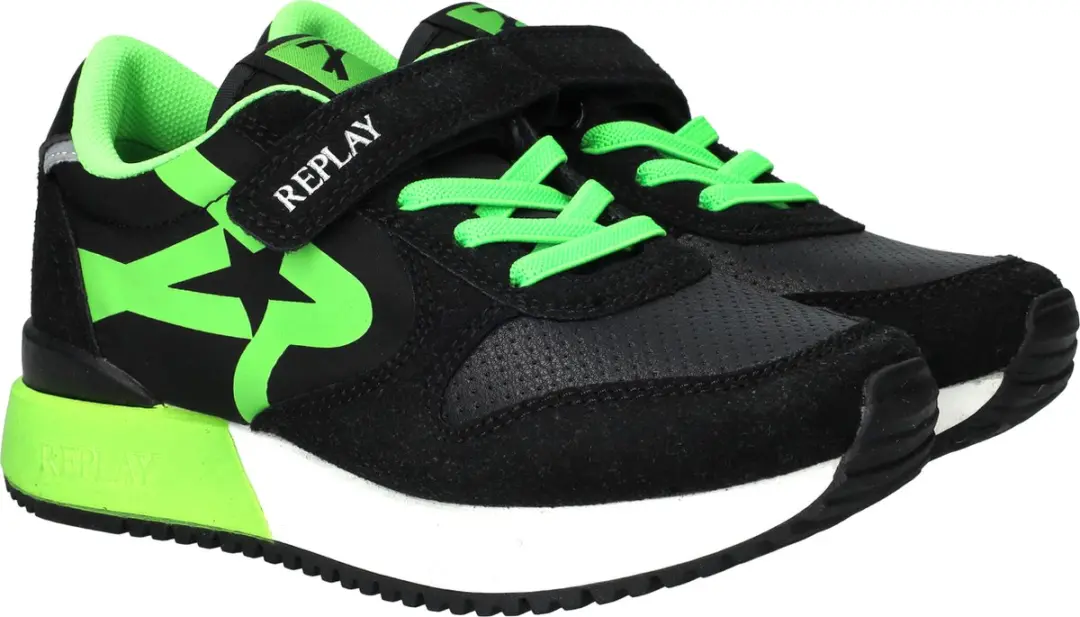 Replay Fiber JR 1 Sneakers - Groen - afbeelding 4 van 6