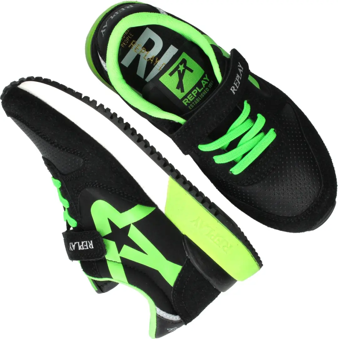 Replay Fiber JR 1 Sneakers - Groen - afbeelding 6 van 6