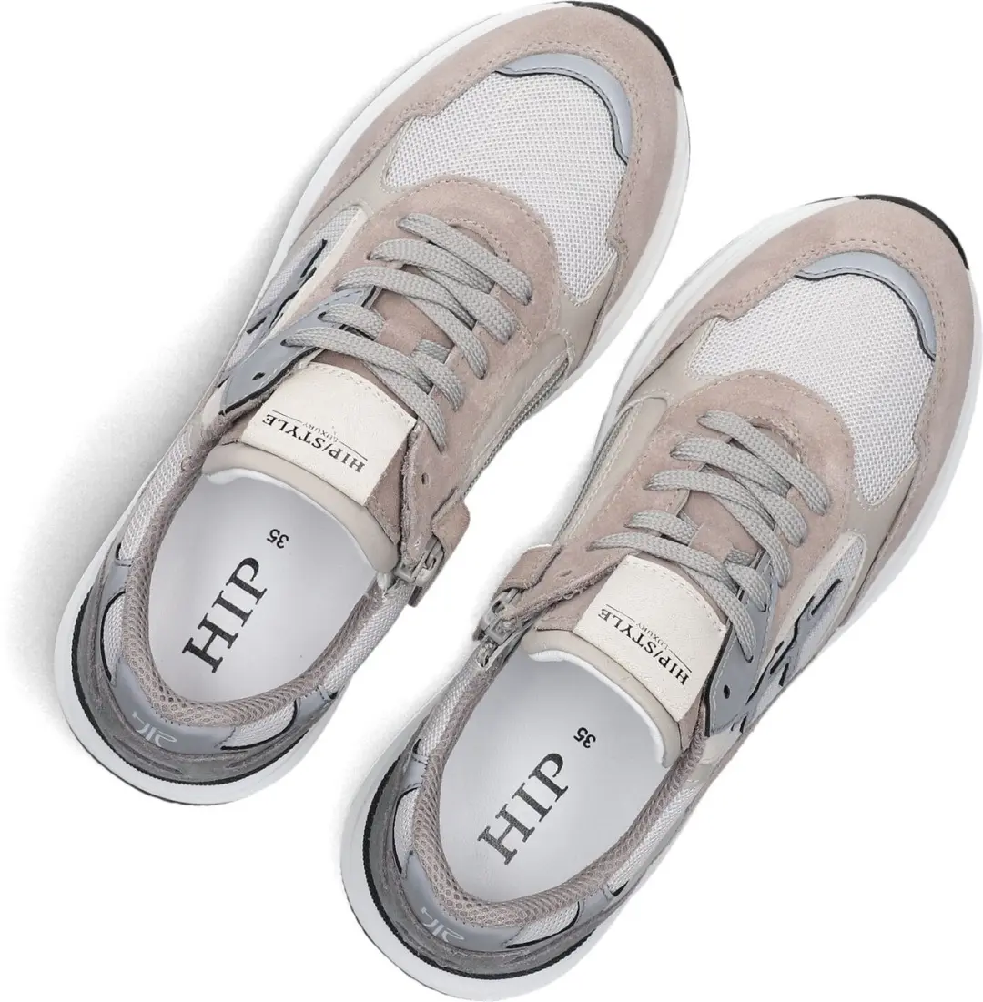 Hip Jongens Lage Sneakers H1829 - Taupe Leer - Maat 32 - afbeelding 2 van 6