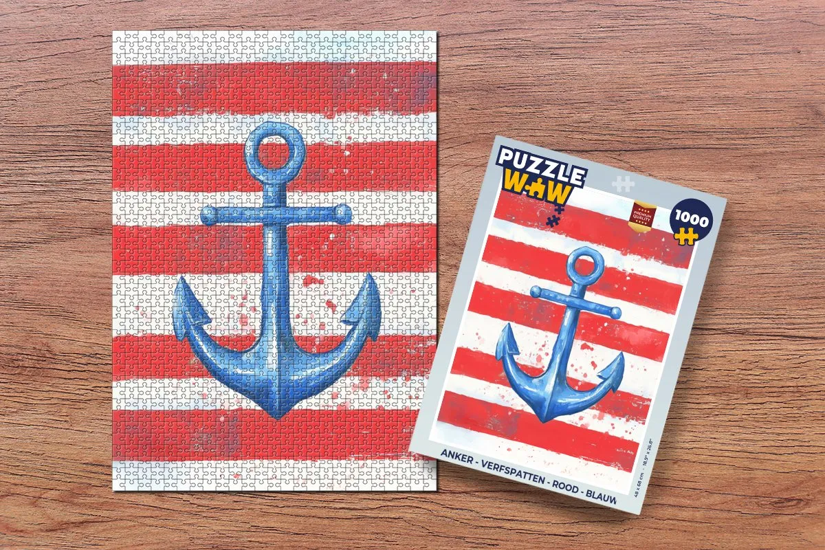 PuzzleWow Anker Legpuzzel 1000 Stuks - Strepen