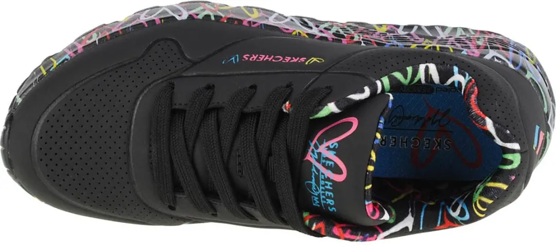 Skechers Uno Lite 314976L-BKMT Sneakers - Zwart - afbeelding 3 van 4