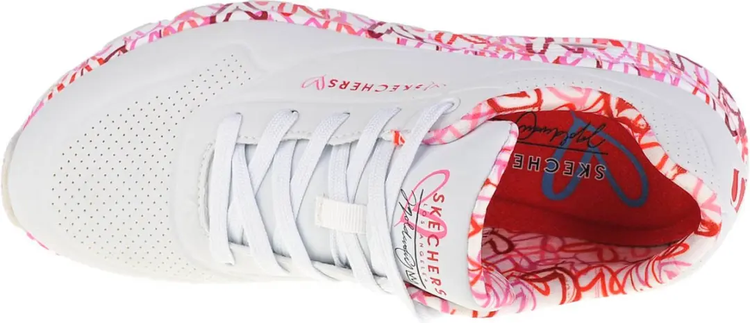 Skechers Uno-Loving Love 155506-WRPK Sneakers - 35.5 - Wit/Rozig
