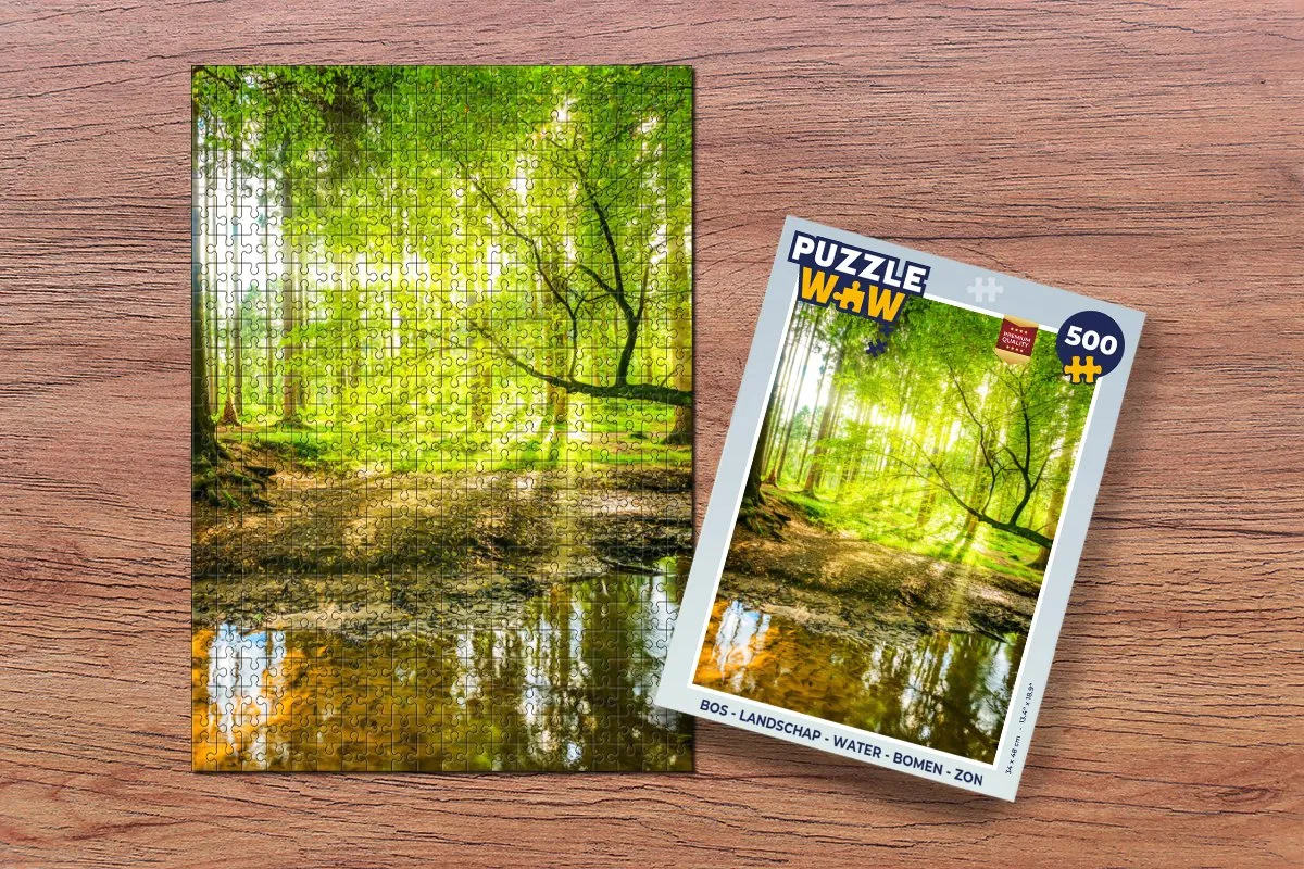PuzzleWow Bos Landschap Puzzel 500 Stuks - Multicolor