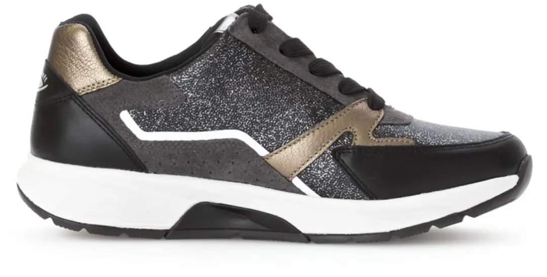 Gabor Dames Sneakers Rollingsoft 39 - Zwart - afbeelding 2 van 6