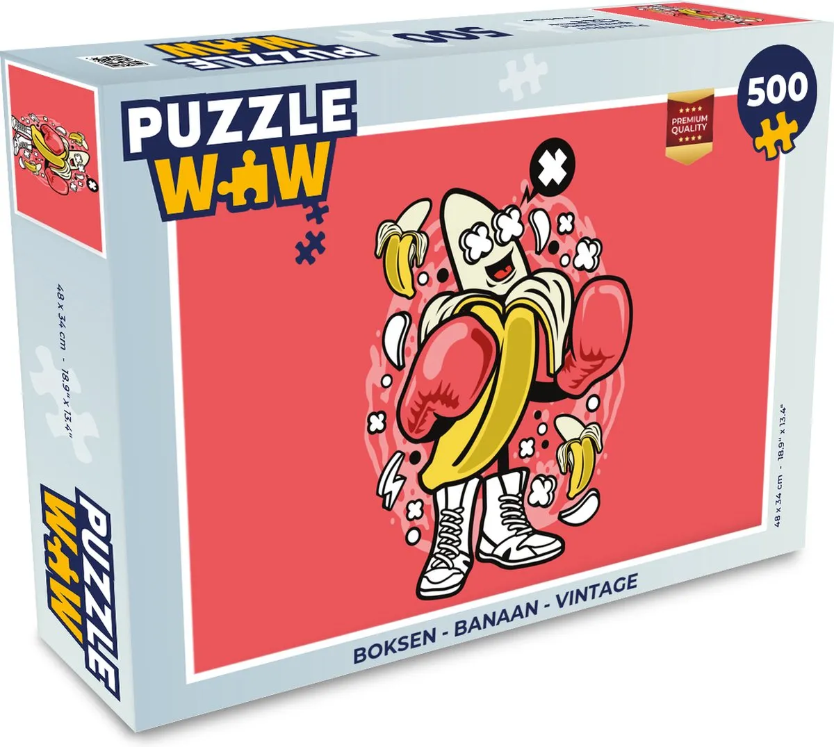 PuzzleWow Vintage Banaan Legpuzzel 500 Stuks - Multicolor