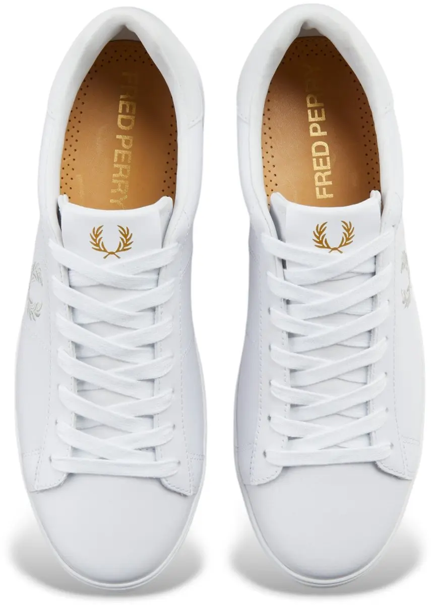 Fred Perry Spencer Leren Sneakers - Wit - afbeelding 5 van 6