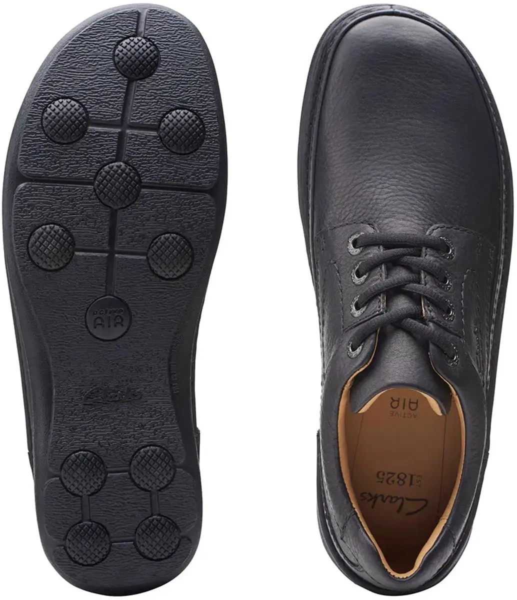 Clarks Nature Three Heren Veterschoenen - Zwart - 43