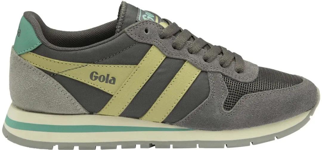 Gola Daytona CLA592 Damestrainers - Lichtgrijs/Foxglove/Zwavel - afbeelding 6 van 6