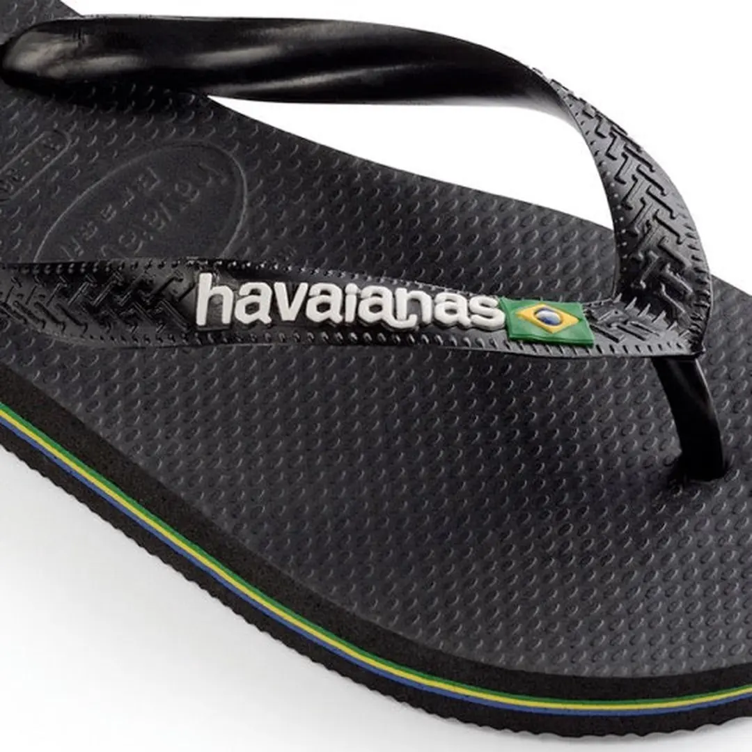 Havaianas Brasil Teenslipper - Zwart - Maat 27/28