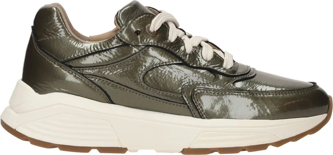 Dames Veterschoenen Xsensible Ponte Vecchio Moss Patent Groen