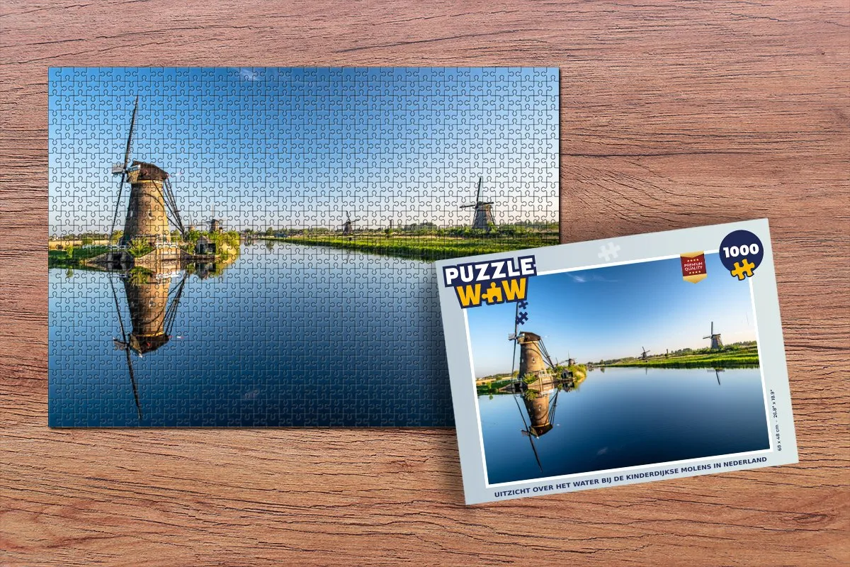 PuzzleWow Holland Water Legpuzzel 1000 Stuks - Multicolor