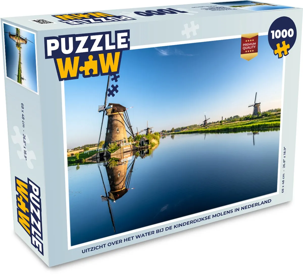 PuzzleWow Holland Water Legpuzzel 1000 Stuks - Multicolor