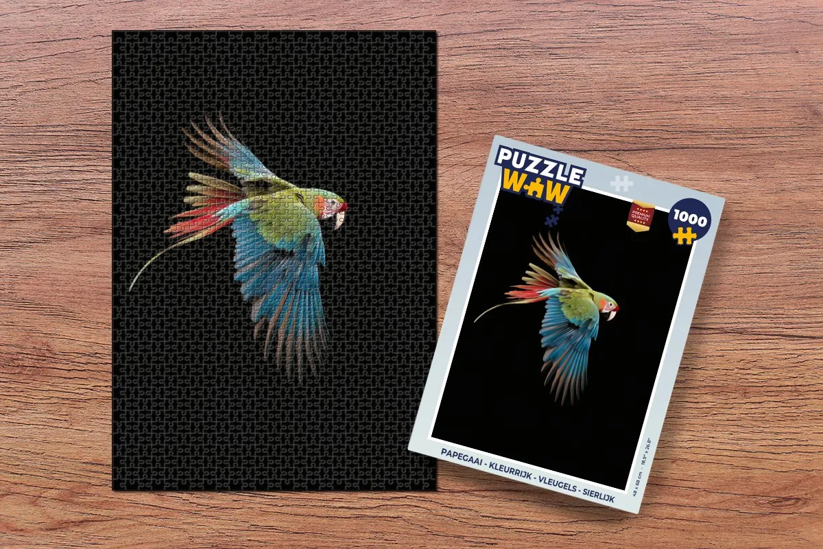 PuzzleWow Papegaai Legpuzzel 1000 Stuks - Kleurrijk