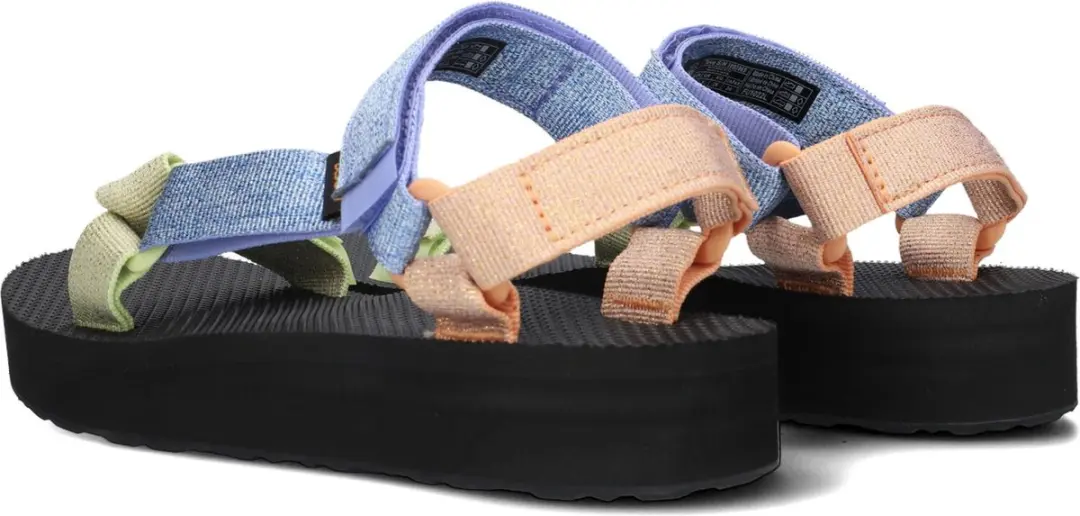 Teva Midform Universal Dames Sandalen 37 - Zwart/Oranje/Bruin