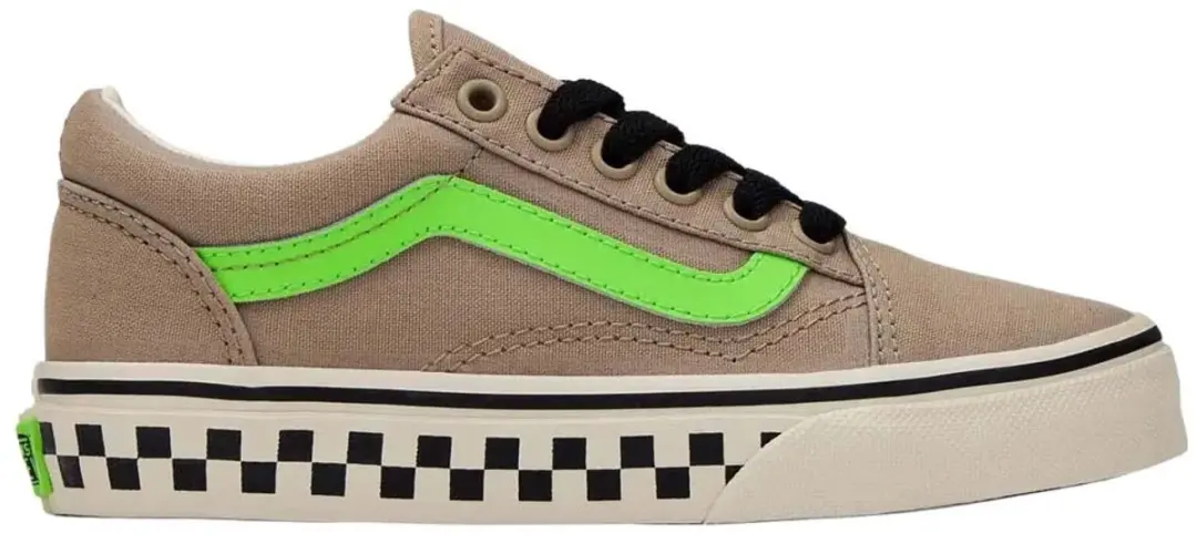 Vans Old Skool Kinderschoenen Beige,Bruin EU 32 Kinderen