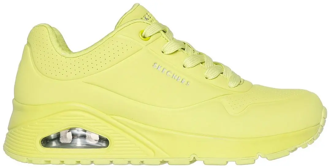 Limoengroene Skechers Dames Sneakers UNO