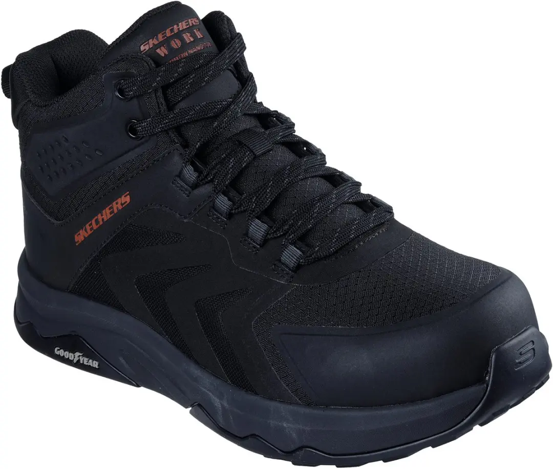 Skechers SPEED-FLEX TREKKER NORDOWN werkschoen voor heren 200256EC BKRD zwart/ro