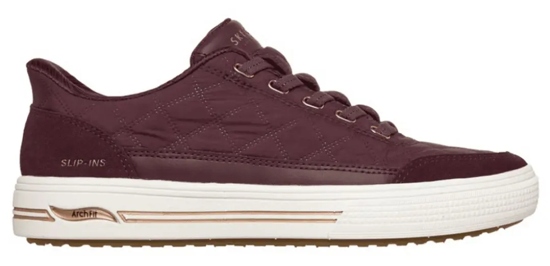Skechers Arch Fit Arcade Cuddle Steps Dames Sneaker - Bordeaux 37