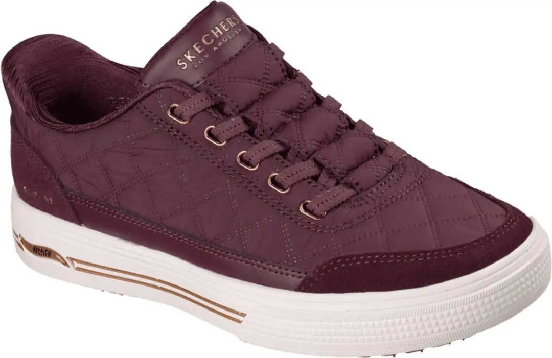 Skechers Arch Fit Arcade Cuddle Steps Dames Sneaker - Bordeaux 37