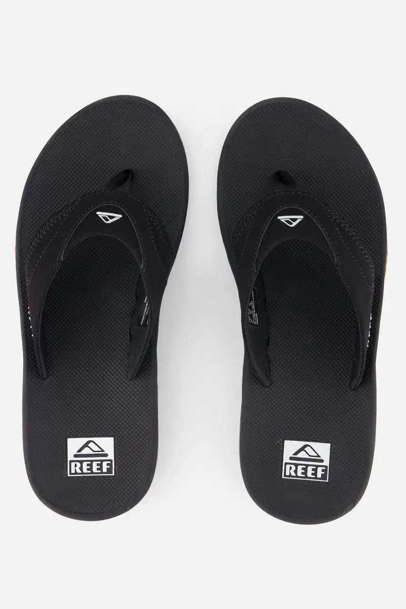 Reef Fanningblack/Silver Heren Slippers