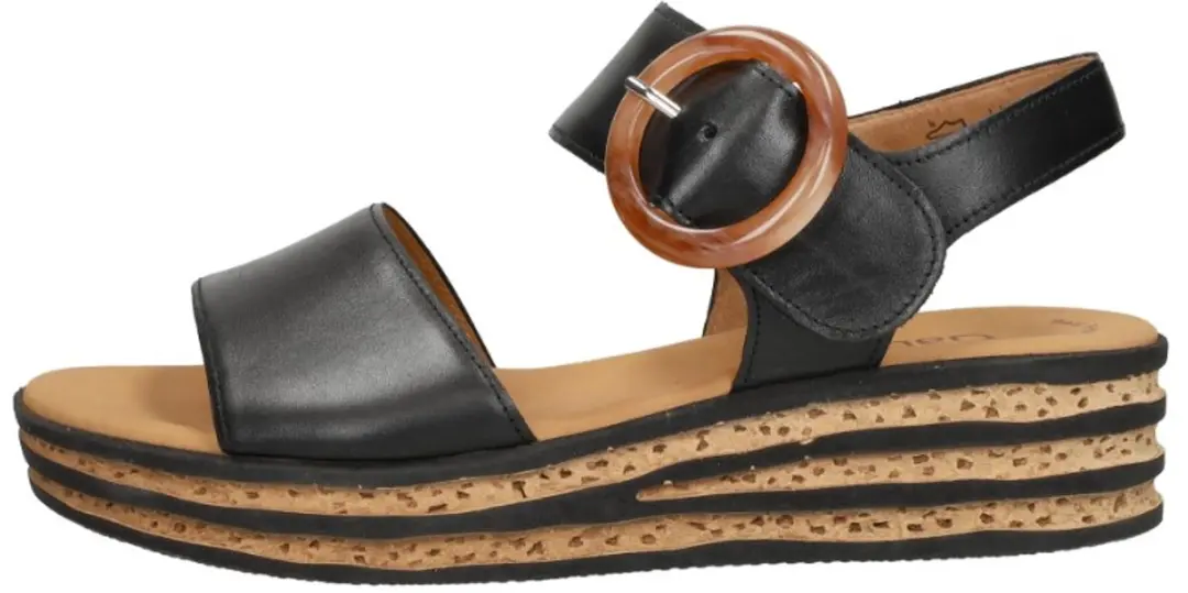 Gabor -Dames - zwart - sandalen - maat 40.5 - afbeelding 2 van 6