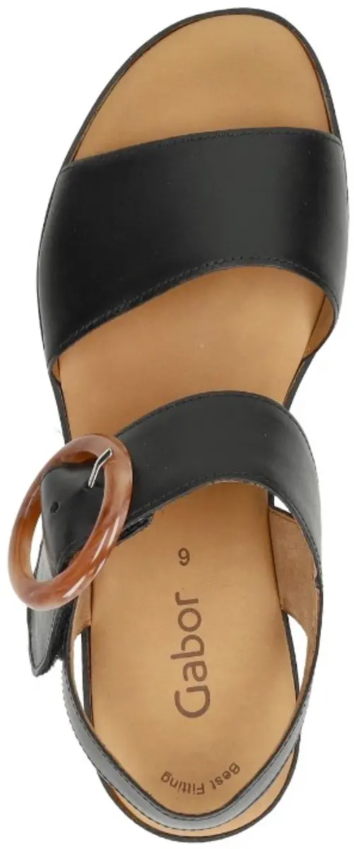 Gabor -Dames - zwart - sandalen - maat 40.5 - afbeelding 4 van 6