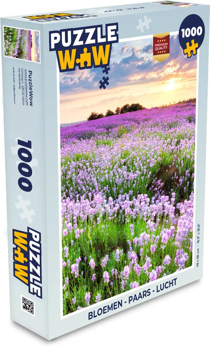 PuzzleWow Bloemen Legpuzzel 1000 Stuks - Multicolor