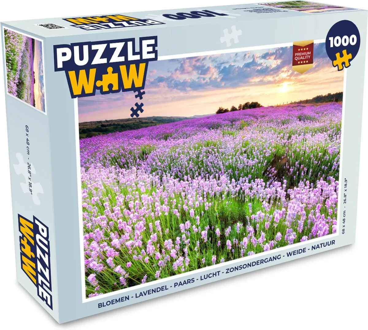 PuzzleWow Bloemen Legpuzzel 1000 Stuks - Multicolor