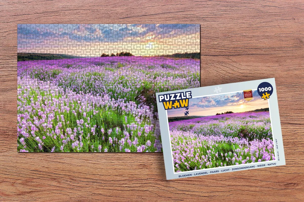 PuzzleWow Bloemen Legpuzzel 1000 Stuks - Multicolor