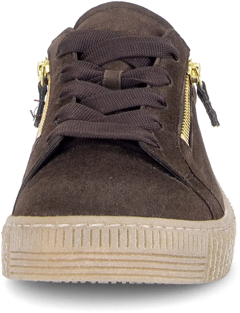 Gabor Dames Sneakers suede vtr rits 5446 5 - Bruin - afbeelding 3 van 6
