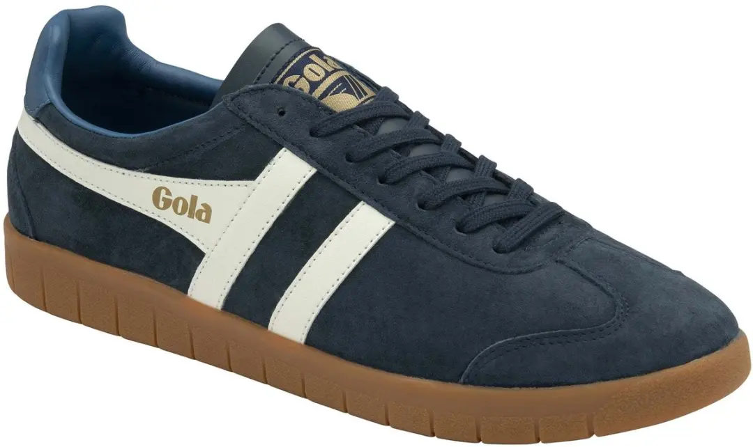 Gola Hurricane Suede Trainers CMB046 - Blauw