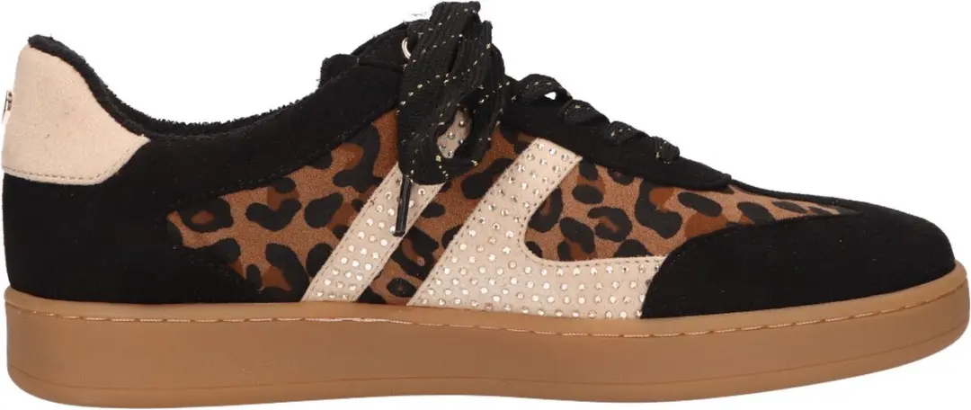 La Strada Sneaker Leopard Zwart Synthetisch