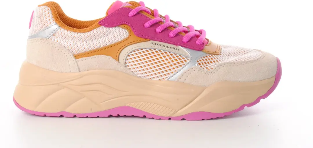 Scotch&Soda dames sneaker Celest 26 mesh beige rose