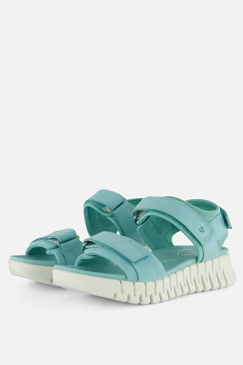 Ecco Gruuv Sandalen blauw Leer
