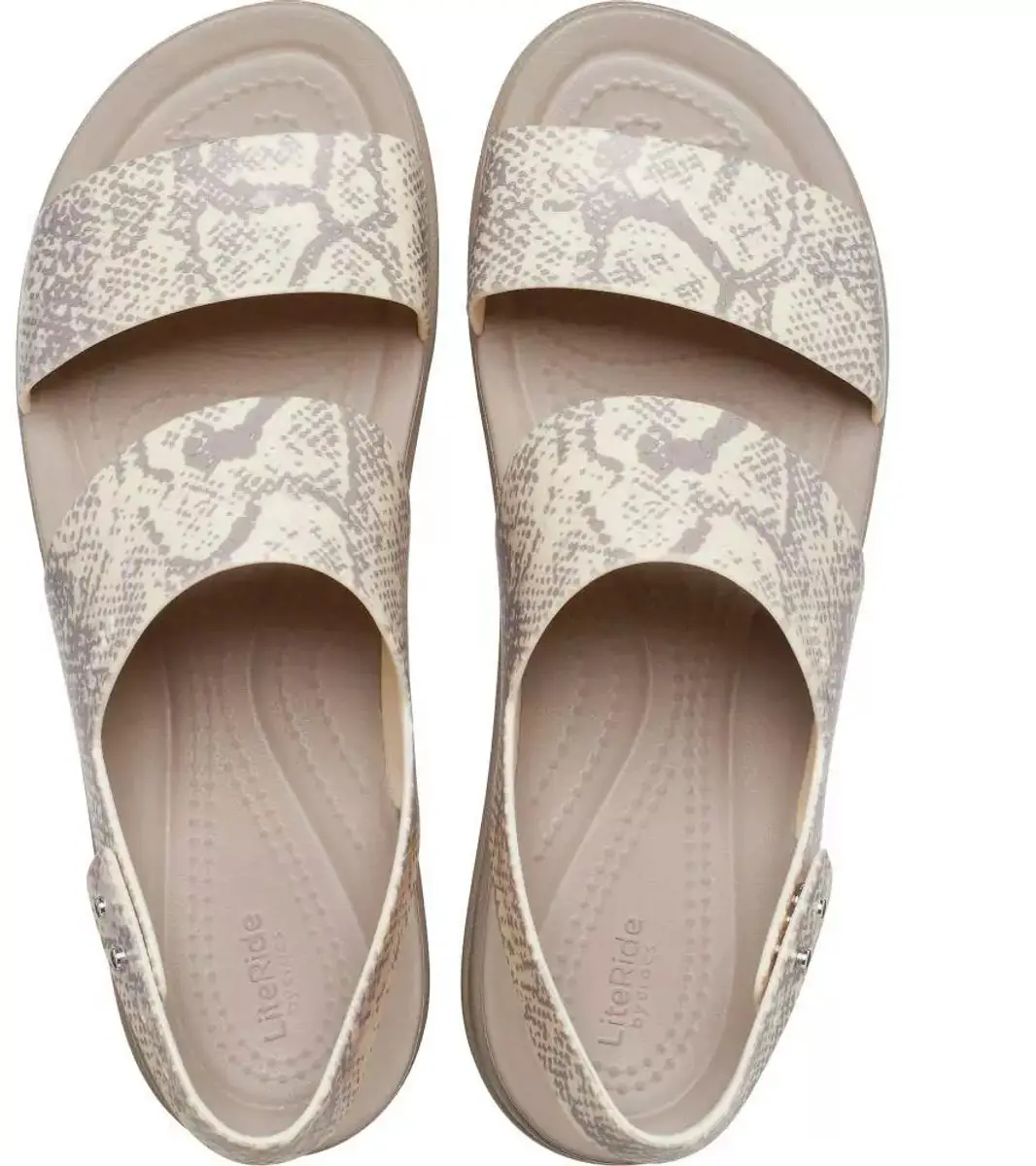 Crocs Brooklyn Snake Low Wedge Vanilla/Multi Maat 42/43 US 11