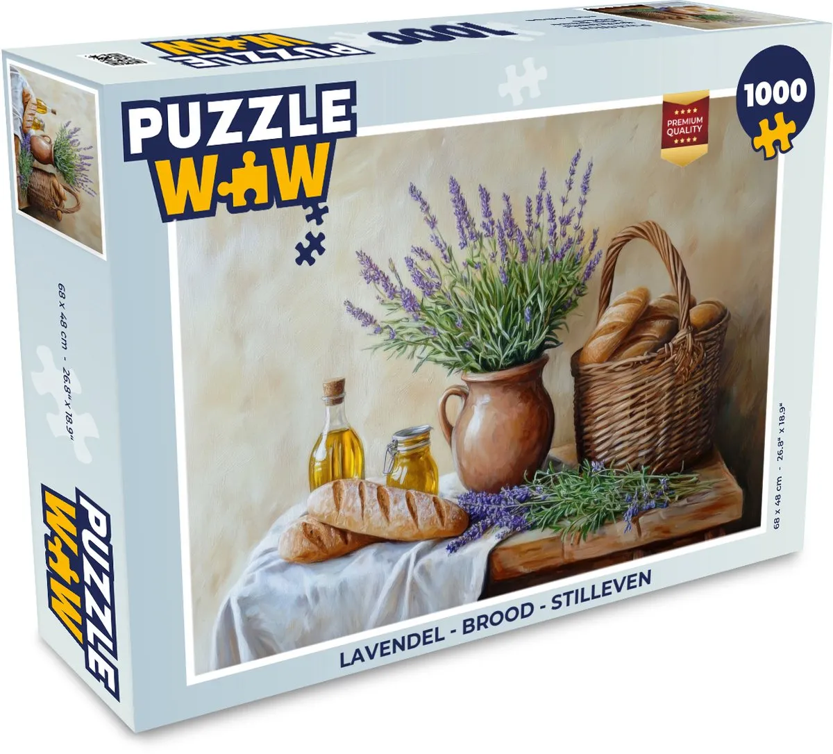PuzzleWow Lavendel Stilleven Legpuzzel 1000 Stuks
